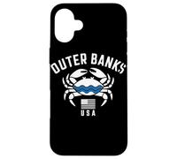 Outer Banks, Stati Uniti, Coastal Crab Design Custodia per iPhone 16 Plus