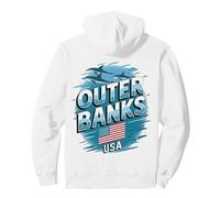 Outer Banks, Stati Uniti, Coastal Crab Design Felpa con Cappuccio