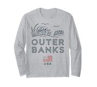 Outer Banks, Stati Uniti, Coastal Crab Design Maglia a Manica