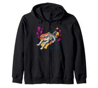 Outer Oasis Astronauta Retro Space Adventure Felpa con Cappuccio