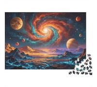 Outer Space Jigsaw Puzzles 1000Pc Recycled Material Swirl Planet Puzzle per Boy & Girl Divertente Present & Activity per Home Ideal per Child‘s Birthday Gift 38x26cm/1000pcs