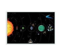 Outer Wilds System, poster su tela, 40 x 60 cm, per camera da letto, ufficio, sport, decorazione paesaggistica, regalo, senza cornice
