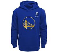 Outerstuff Felpa con cappuccio NBA Golden State Warriors #30 Stephen Curry Distressed, Blu, XL