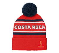 Outerstuff FIFA World Cup Country Premium Bobble Cuff Hat Cappello Invernale, Rosso, Taglia Unica Uomo