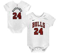 Outerstuff NBA Newborn Infants White Association Edition Name and Number Player Bodysuit Creeper (Lauri Markkanen Chicago Bulls White Associ