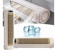 Outfany Cooling Ace Condizionatore d'aria, Mini Aire Acondicionado Portatil, Libiyi Cooling Ace, Shirem Cooling Ace, Desktop Portable Tower Fan Air Conditioner - 3 Velocità, Ricarica USB (Beige)