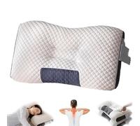Outfany Cozy Cloud Pillow,Outfany Cozy Cloud Pillow,Neck Support Sleep-Aid Massage Pillow,Orthopedic Neck Traction Pillow,Comfort Cervical Spine And Neck Pillow Core,Soft and Non Collapsing (900g)