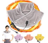 Outfany Thermaease PRO,Grishay Thermaease PRO,Sherum Heating Pad for Neck And Shoulders And Back,Dotmalls Thermaease PRO with 3 Temp ＆ Massage Settings,Gifts for Family (Grey)