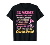 Outfit Di Compleanno Fantastico Per 12 Anni! 12 ° Compleanno Maglietta