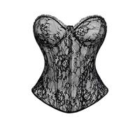 Outfit im Cosplay-Kostümstil für Die Freizeit. Elegantes, formendes Korsett-Oberteil mit Spitzenbustier. Vielseitiges Design für alle Jahreszeiten.