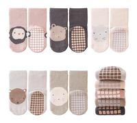 outfit spring Calzini Antiscivolo Bambino Bambina Calze Antiscivolo in Cotone Motivi Animali Neonata Bambini Calzini Invernali Compleanno Regalo 1-3 Anni Spesse M 5 Paia