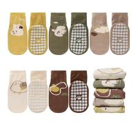 outfit spring Calzini Antiscivolo Bambino Bambina Calze Antiscivolo in Cotone Motivi Animali Neonata Bambini Calzini Invernali 0-12 Mesi 1-5 Anni Compleanno Regalo 0-12 Mesi Normale 5 Paia J
