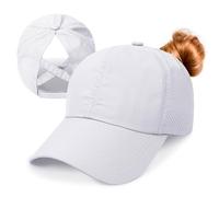 outfit spring Cappello Baseball Berretto Donna con Visiera Regolabile Asciugatura Rapida Estivo Cappello Ponycap Traspirante Cappellino Sole per Golf Tennis Ciclismo All'aperto Sport Croce Bianco