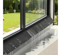 OutFor - Deflettore antipioggia per porte e finestre, progettato per prevenire l'accumulo di acqua piovana e l'infiltrazione indotta dal vento nelle giunzioni del telaio (4,3 cm x 200 cm)
