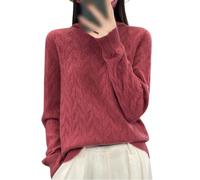 OutFyt Colletto Alto da Donna Pullover in Cashmere Inverno Manica Lunga,Lavorato A A Trecce Pullover di Lana Lavorato A Maglia Colletto Alto Invernale Top Caldi M