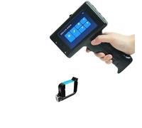 OutFyt Stampante a getto d'inchiostro portatile intelligente Macchina di codifica automatica Etichetta for linea montaggio Sacchetto for imballaggio Codice QR,Resistente alle cadute