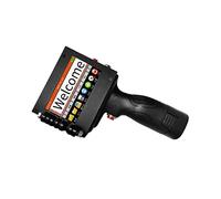 OUTFYT Stampante Portatile, 1683s Doppio ugello 50mm ingrandito Tipo ingrandito Stampante a getto d'inchiostro in getto cartone imballaggio immagine data di codifica della data Stampa Quando Vuoi