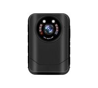 OUTFYT Telecamera for corpo H9 4K for indossabile 1800P Visione notturna for della polizia Memoria di supporto Espandi Max 512G,Serie Guardia(With 16G TF Card)