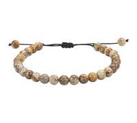 OutFyt Treccia A Mano Cristalli Pietre Preziose Braccialetti, Bracciale In Pietra Feldspato Naturale Da 6 Mm Bracciale Portafortuna Regolabile Braccialetti Estivi Per Donna Uomo Gioielli Regalo
