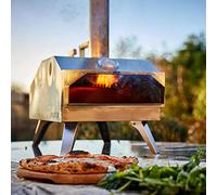 Outi Forno per pizza - il pacchetto completo di forni per pizza | termometro, scatola del carburante XL, 3 tipi di carburante, copertura per tutte le stagioni, garanzia, paletta per pizza e taglierina