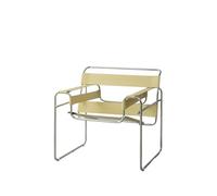 OUTIFUOTPP Divano singolo nella lounge for il tempo libero, divano classico a sella, sedia pigra in acciaio inossidabile, poltrona(Khaki)