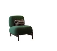 OUTIFUOTPP Poltrona for divano singolo, soggiorno color crema, piccolo appartamento, famiglia, poltrona singola in lana di agnello, tempo libero pigro, semplice(Dark green)