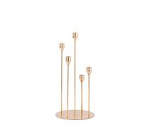 OUTIFUOTPP Portacandele a 5 Teste, portacandele Alto, candelabro for Candele coniche, candelabro in Metallo for Matrimoni, cene, Feste