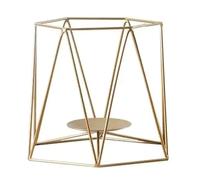 OUTIFUOTPP Portacandele da Parete in Ferro Geometrico alla Moda, Semplice Ornamento for Candele, Decorazione for Matrimoni e Feste, portacandele da Tavolo(Size L-ZTA01)