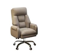 OUTIFUOTPP Sedia capo, Casa, da ufficio, for computer, Confortevole, Sedentaria, Ufficio, Affari, Divano, Studio, Reclinabile(Khaki)