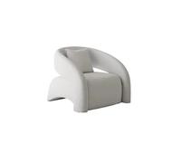 OUTIFUOTPP Sedia curva singola dal design nordico, poltrona for il tempo libero con divano pigro for soggiorno e camera da letto, mobili di lusso leggero confortevoli(BROWN)