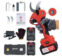 OUTIGO Forbici Potatura Elettriche, Dotato di 2 batterie da 3000 mAh, 40 mm, con display, motore brushless, adatto per giardinaggio, alberi da frutto, vigneti