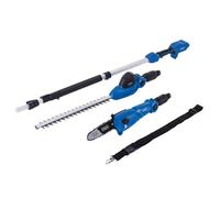 Potatore tagliasiepi 2in1 con asta 20v senza batteria ixes Scheppach c-phts410-x
