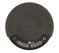 OutIn Bilancia da caffè portatile Claro – timer, 2 kg/0,1 g, ricaricabile, custodia – Nera