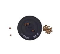 OutIn Claro - Bilancia da caffè portatile con timer, 2 kg/0,1 g, mini bilancia da caffè con custodia protettiva, bilancia da cucina ricaricabile per alimenti e preparazione del caffè