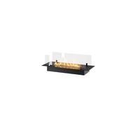 OutInFire Bruciatore Bioetanolo - Inserto Biocamino da Incasso con Vetri, Insert Black (80 cm)