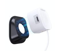 Outinput Supporto per finestra della fotocamera, solo telecamera di sicurezza, direzione 18 gradi verso il basso, supporto adesivo (nero)