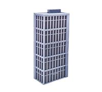 Outland Models Moderno edificio commerciale a 5 piani per ufficio angolare in scala 1:220 Z