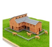 Outland Models Railroad Scenery Country L-Shape Barn House w Accessori Scala Z