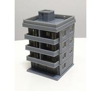 Outland Models Railway Modern City Building Appartamento a 4 piani in scala Z 1:220
