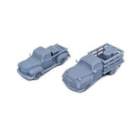 Outland Models Railway Scenery Classic Pick-up Truck Set 1:87 HO Gauge