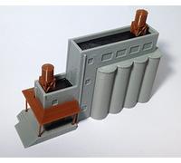 Outland Models Scala industriale dei silos Z del grano della struttura della disposizione ferroviaria del treno