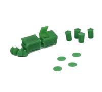 Outland Models - Set di pattumiere, cassonetto e pozzetto con scala N