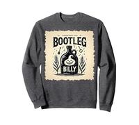 Outlaw Hillbilly Bootleg Billy Moonshine Music Felpa, Unisex per Adulti, Grigio Scuro, S