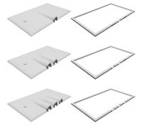 Outlet Cover for Wall 1-2-3 Wire Network Cables Flat Surface Mount Home Solution