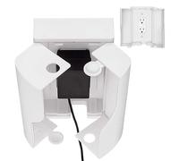 Outlet Covers Proofing - Childproof Plug Cover Twin Door Locking Box, Electrical Outlet Safety Cover for Adapters Plugs, Safety Socket Protector for Kitchen Household Use