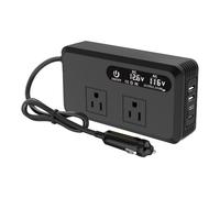 Outlet Inverter Per Auto - Caricatore Del Laptop Veloce Per Auto | Inverter Per Da 200 W, Porta Di Ricarica Del Convertitore Per, Plug In Versatile Intelligente Adattatore Con Sicurezza