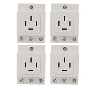 Outlet Timer 440VAC 4 Pezzi - Materiale Ignifugo, Alta Capacità di Sovraccarico, Installazione Facile e Veloce per Quadri Elettrici Modulari (AC30-416 (4 pezzi venduti))