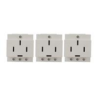 Outlet Timer 440VAC 4 Pezzi - Materiale Ignifugo, Alta Capacità di Sovraccarico, Installazione Facile e Veloce per Quadri Elettrici Modulari (AC30-425 (3 pezzi venduti))