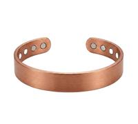 OUTLETISSIMO® Bracciale Magnetico in Rame Puro per Uomo e Donna - Bracciale Rigido a C Polsino Regolabile - Design Semplice e Naturale per Benessere Quotidiano S112