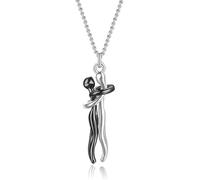OUTLETISSIMO® Collana Abbraccio Amore Ciondolo Pendente Legame Di Due Corpi Gioiello Minimalista Unisex ET152
